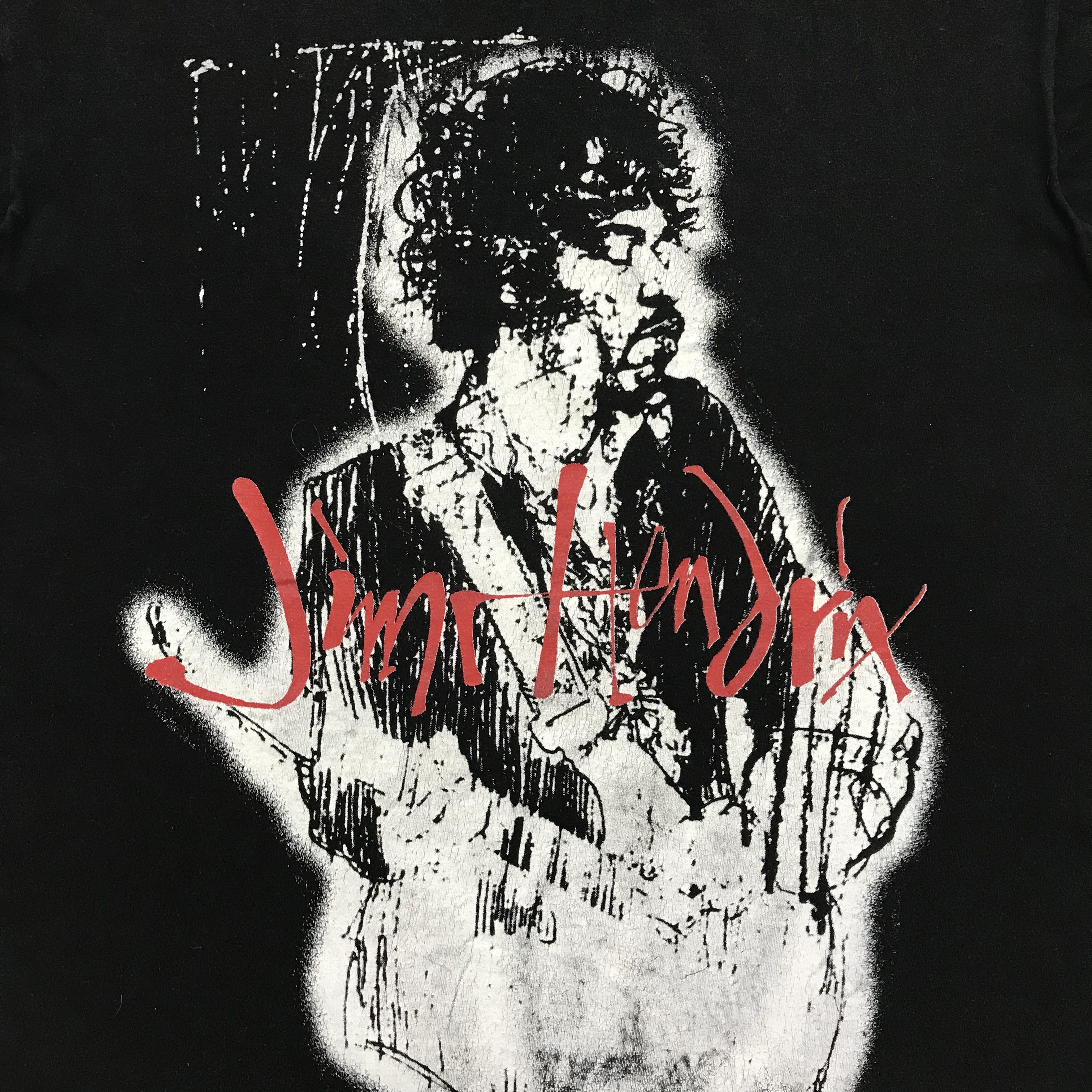 Jimi Hendrix JIMI HENDRIX Vintage T-Shirt Band Tee 80s 90s Rock Rare Size US M / EU 48-50 / 2 - 5 Thumbnail