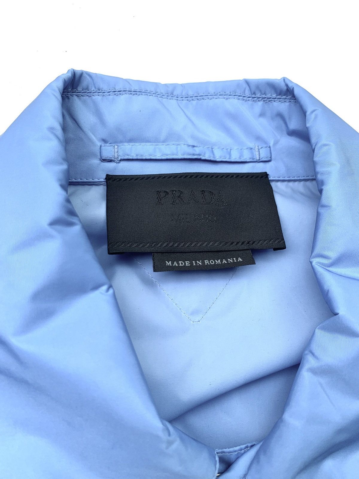 Prada PRADA blue snap button shirt sleeved nylon shirt - M/L Size US L / EU 52-54 / 3 - 3 Thumbnail