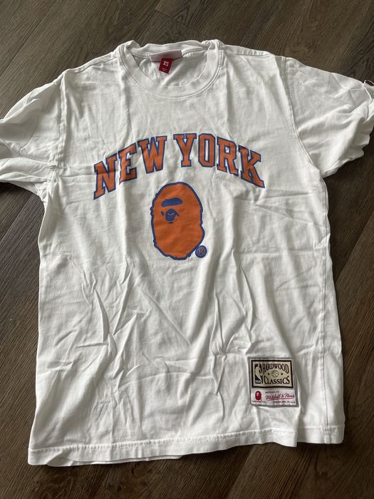 Bape Bape x Hardwood Classics Knicks T-Shirt | Grailed