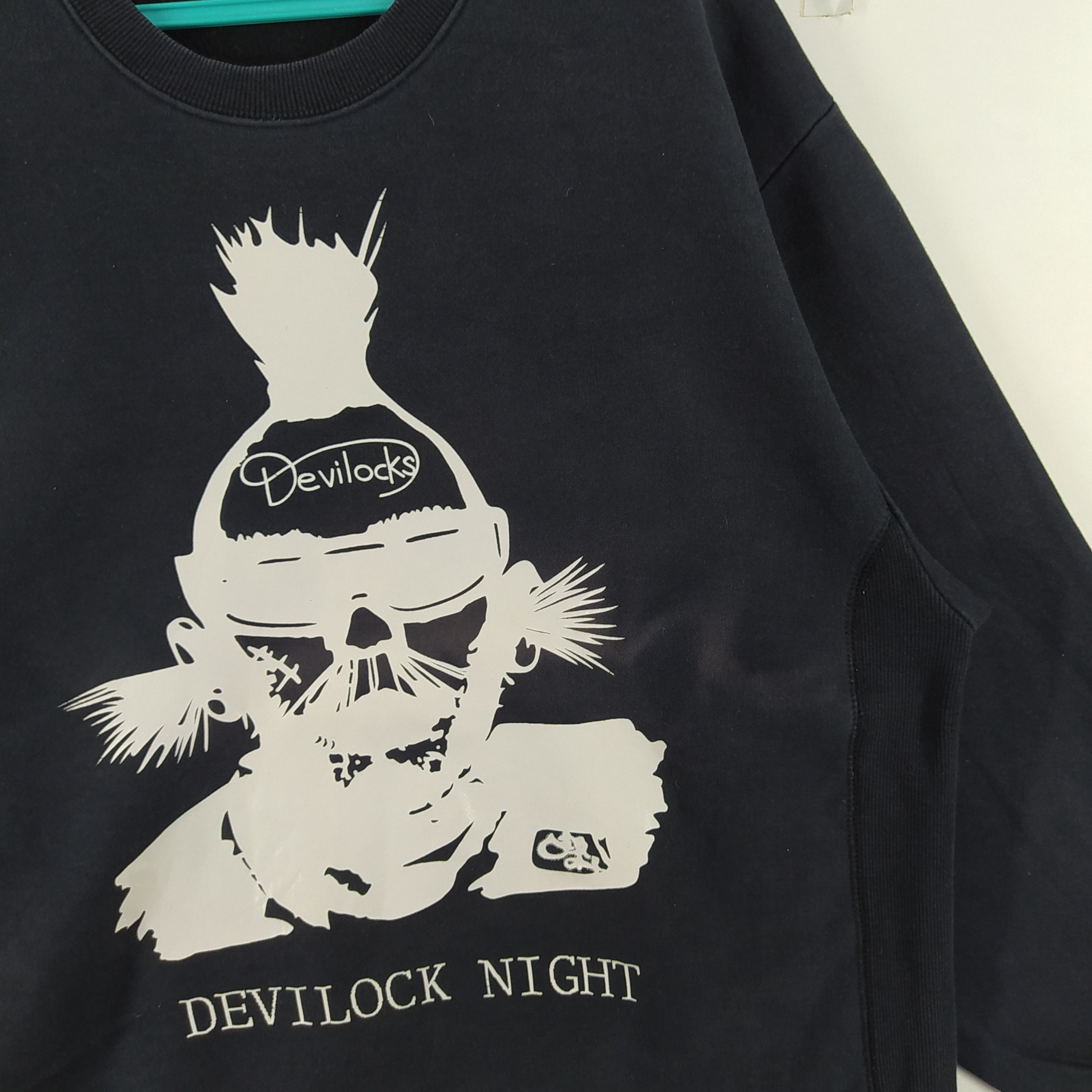 Devilock Vintage Devilock Night Big Print Sun Faded Japan Brand Size US L / EU 52-54 / 3 - 3 Thumbnail