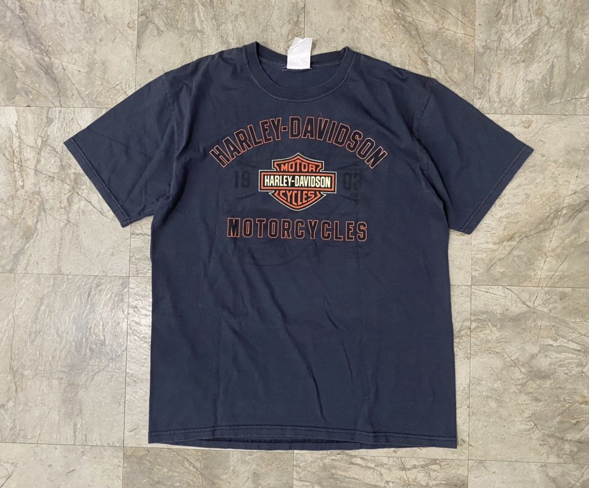Harley Davidson Vintage 90s Statue of Liberty Harley Davidson T-Shirt Size US L / EU 52-54 / 3 - 2 Thumbnail