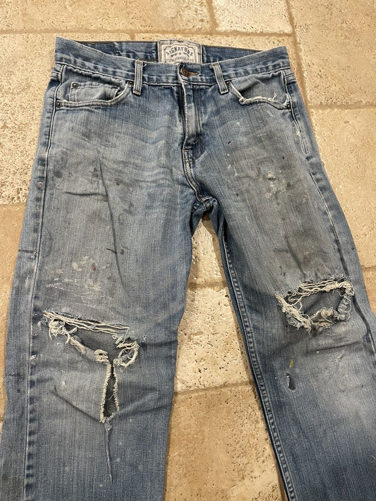 Levi's Levi’s Vintage Blue Denim Painter Pants Size US 32 / EU 48 - 3 Thumbnail