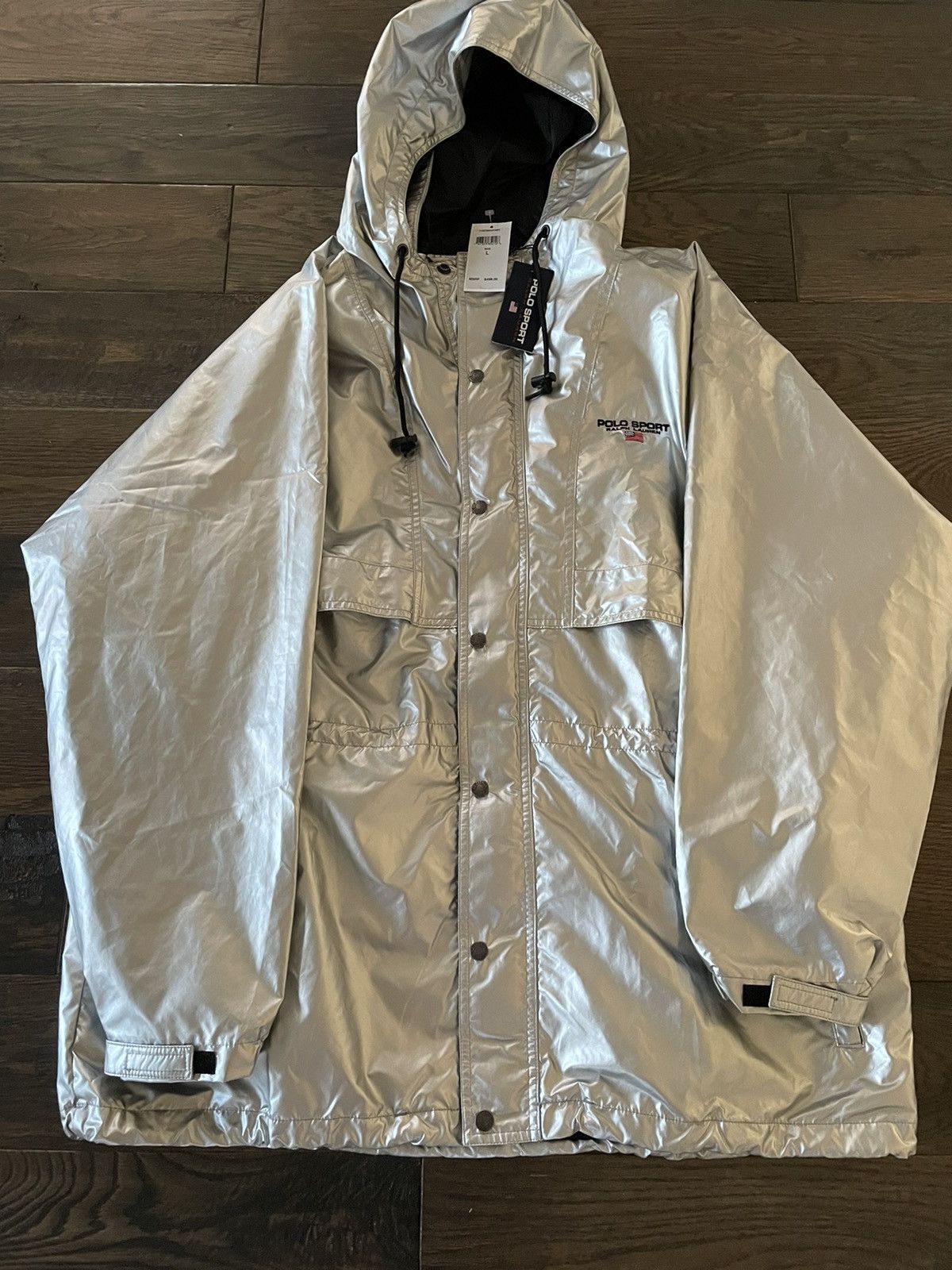 Polo sport silver on sale jacket