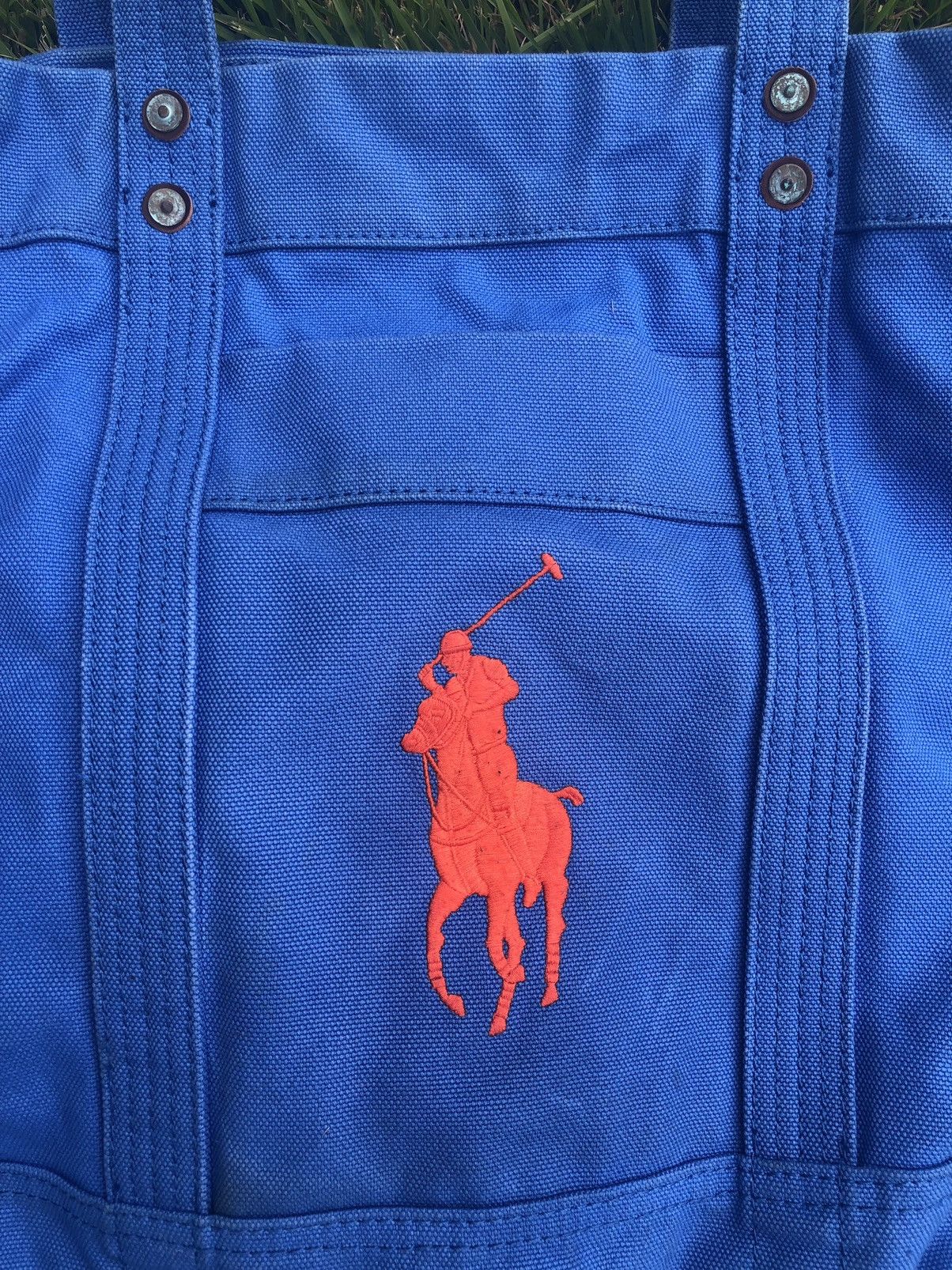 Polo Ralph Lauren Polo Ralph Lauren Big Horse Logo Canvas Tote Bag Size ONE SIZE - 2 Thumbnail