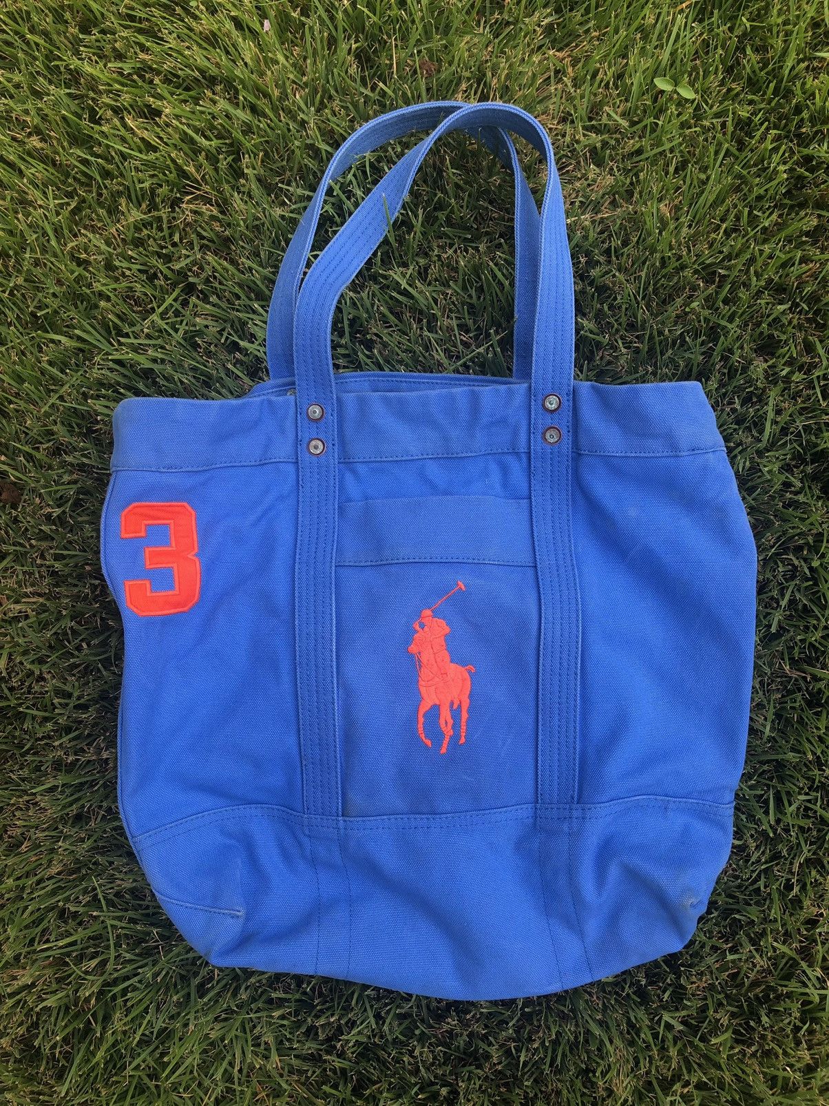 Polo Ralph Lauren Polo Ralph Lauren Big Horse Logo Canvas Tote Bag Size ONE SIZE - 1 Thumbnail