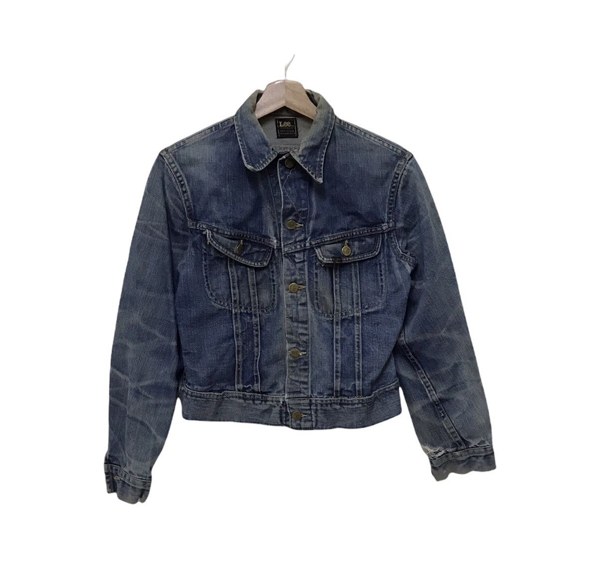 Lee Vintage Lee Rider Distressed Denim Jacket Size US XS / EU 42 / 0 - 1 Thumbnail