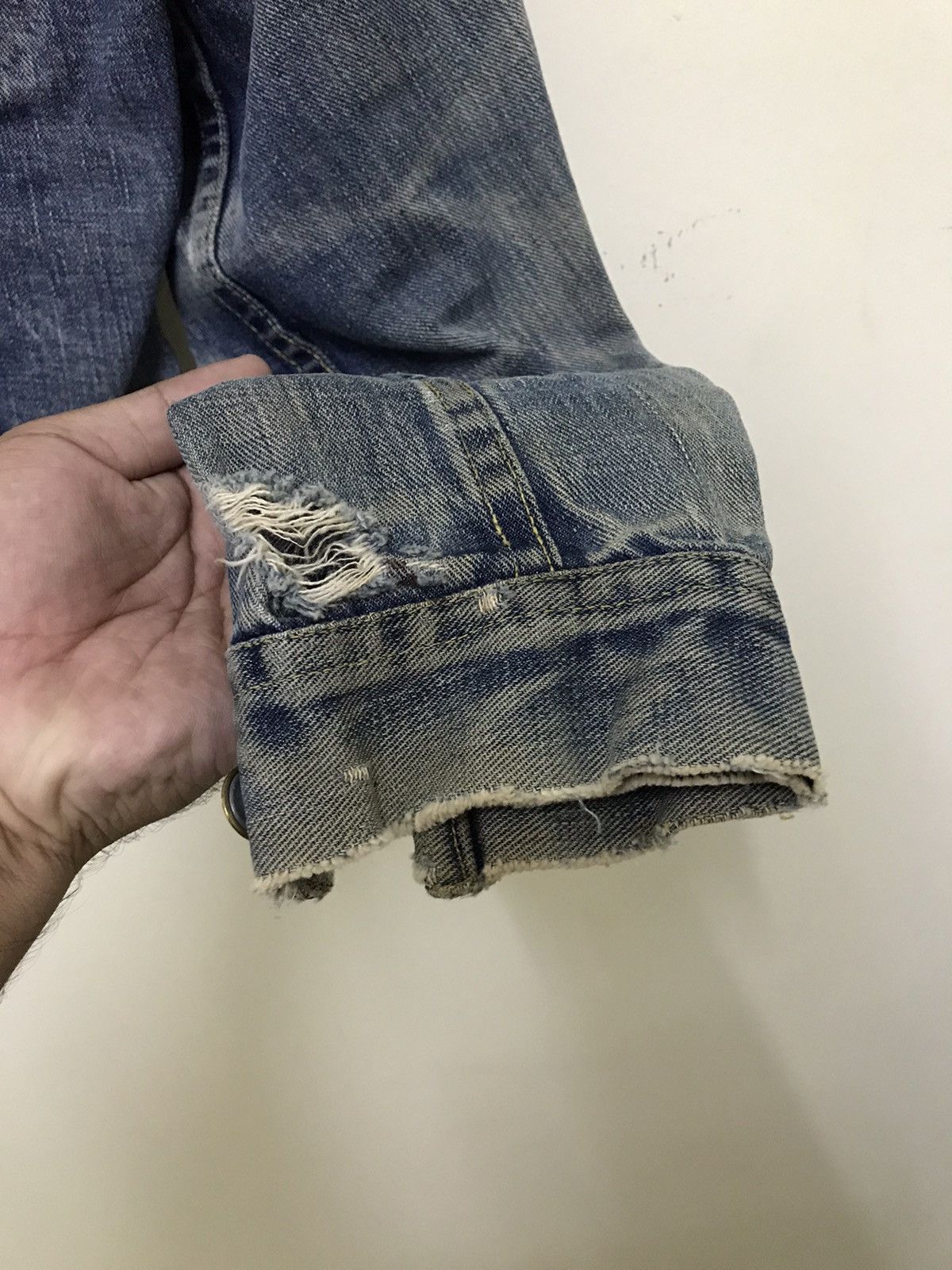 Lee Vintage Lee Rider Distressed Denim Jacket Size US XS / EU 42 / 0 - 8 Thumbnail