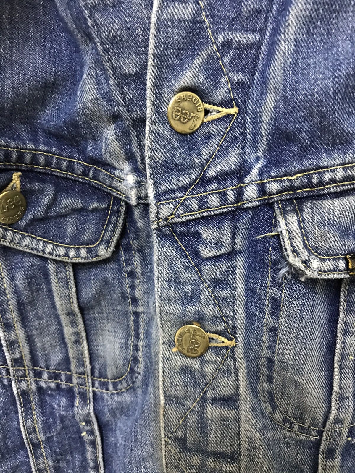 Lee Vintage Lee Rider Distressed Denim Jacket Size US XS / EU 42 / 0 - 11 Thumbnail