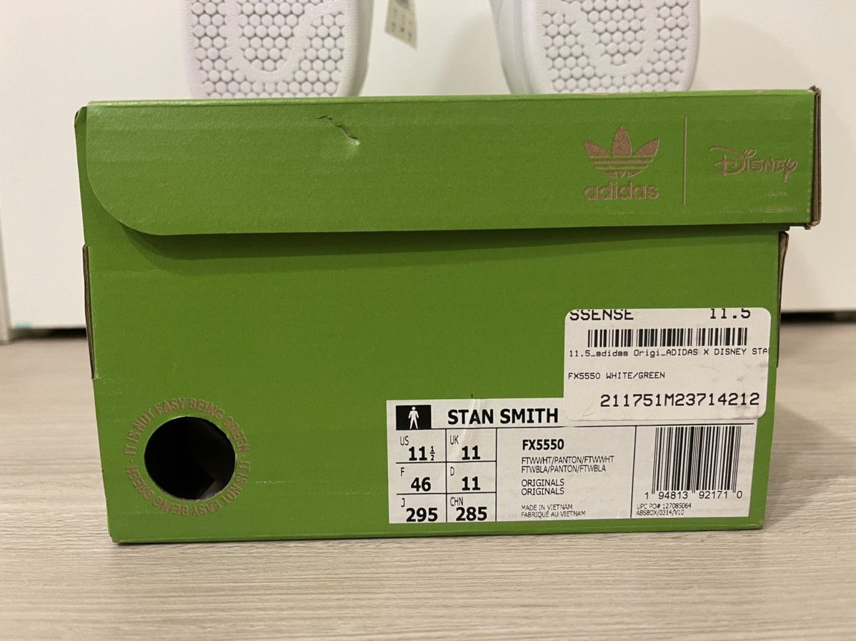Adidas Kermit Stan Smith Size US 11.5 / EU 44-45 - 9 Thumbnail