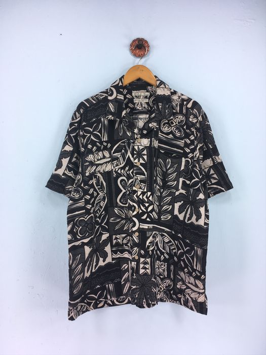 Aloha Wear Vintage HAWAIIAN Batik Bay Silk Shirt Men Size L | Grailed