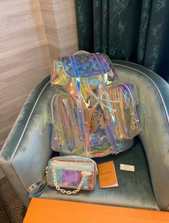 Ad) LOUIS VUITTON Virgil Christopher GM Backpack Bag Prism M44766 Auth  New Unused