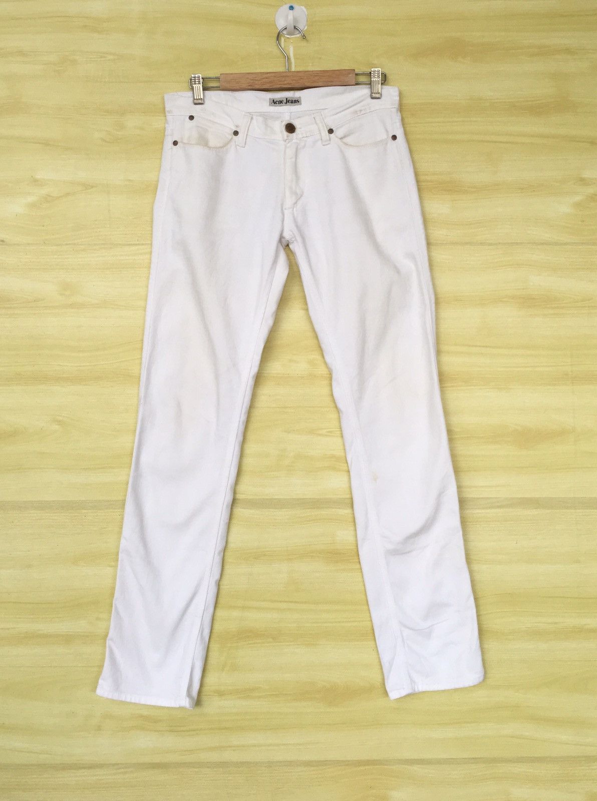 Acne Studios ACNE JEANS Max White Made In Italy Denim Jeans Size US 31 - 1 Thumbnail