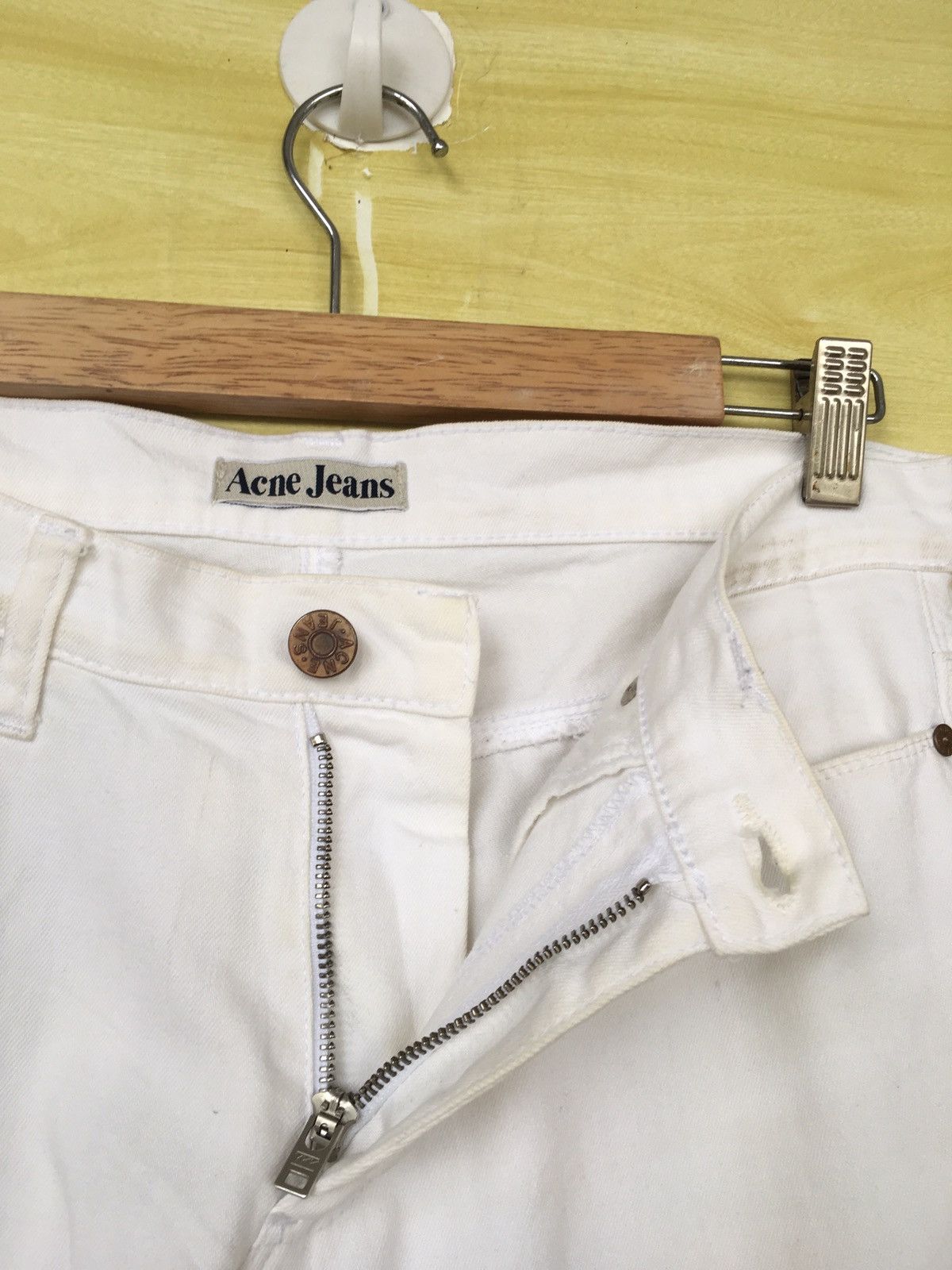 Acne Studios ACNE JEANS Max White Made In Italy Denim Jeans Size US 31 - 10 Thumbnail