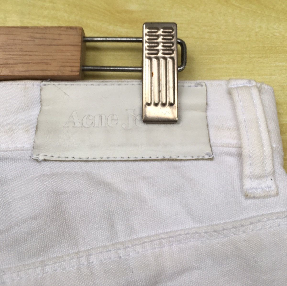 Acne Studios ACNE JEANS Max White Made In Italy Denim Jeans Size US 31 - 9 Thumbnail