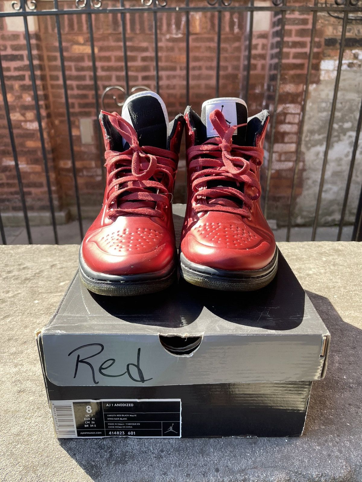 Jordan 1 anodized red online