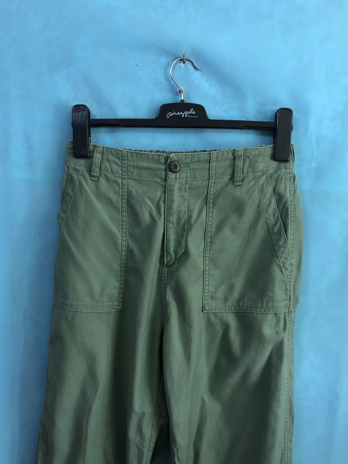 Global Work army trousers bush pants #2027 Size US 27 - 2 Thumbnail