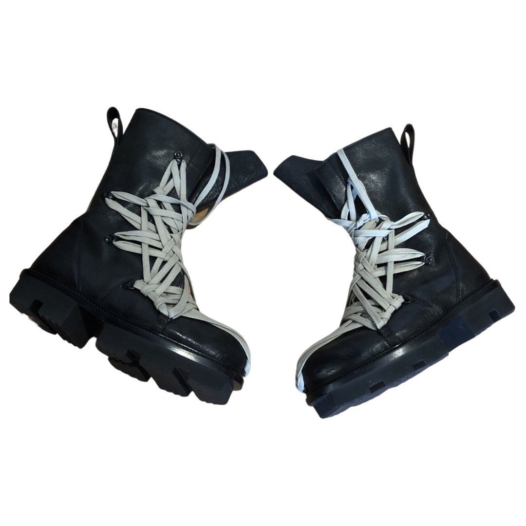 Rick Owens RICK OWENS MEGALACE MEGATOOTH BOOTS | Grailed