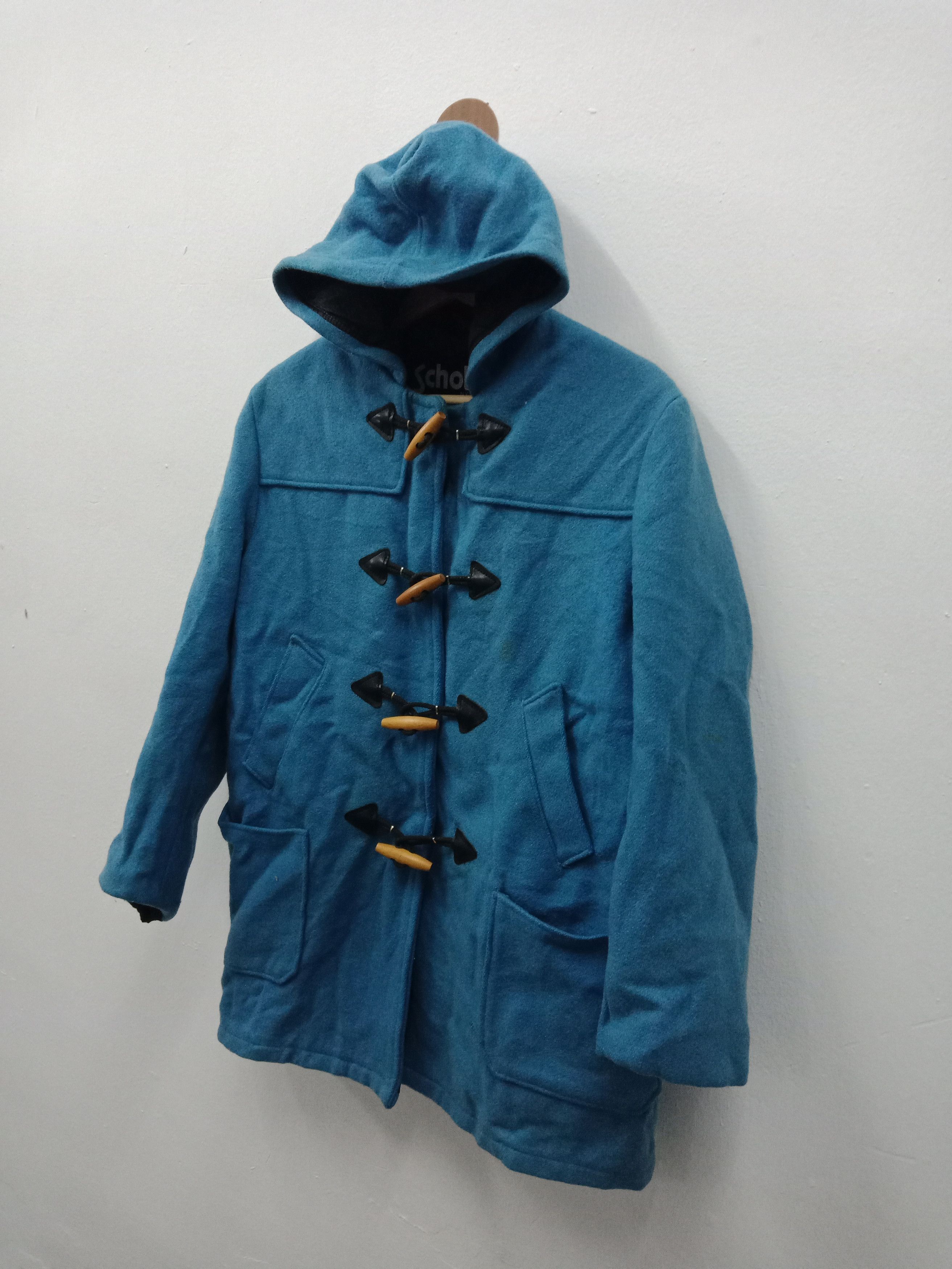 Other Schott NYC Wool Blue Trench Coat Size US L / EU 52-54 / 3 - 4 Thumbnail