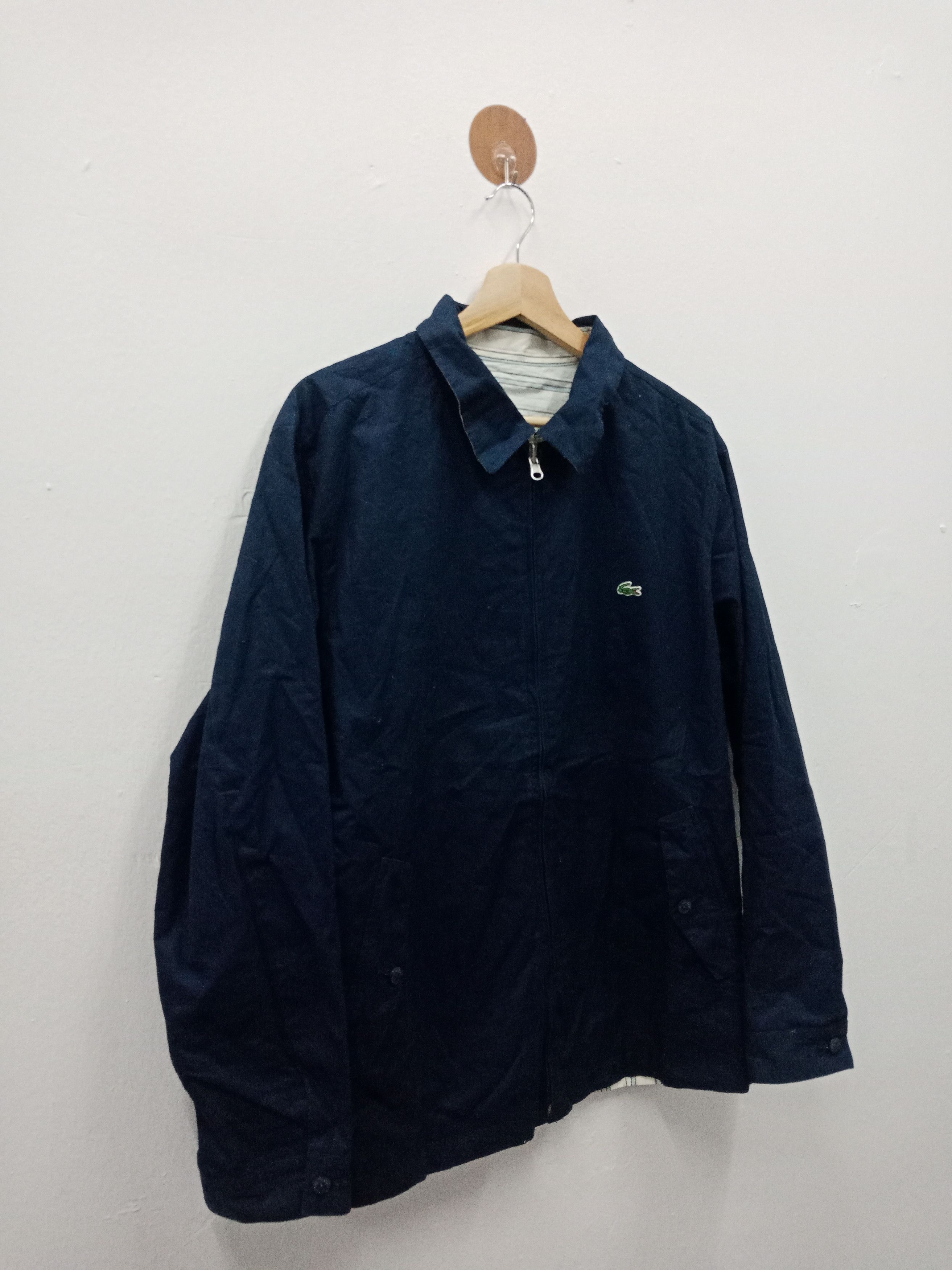 Lacoste Lacoste Reversible Blue + Striped Jacket Size US L / EU 52-54 / 3 - 5 Thumbnail