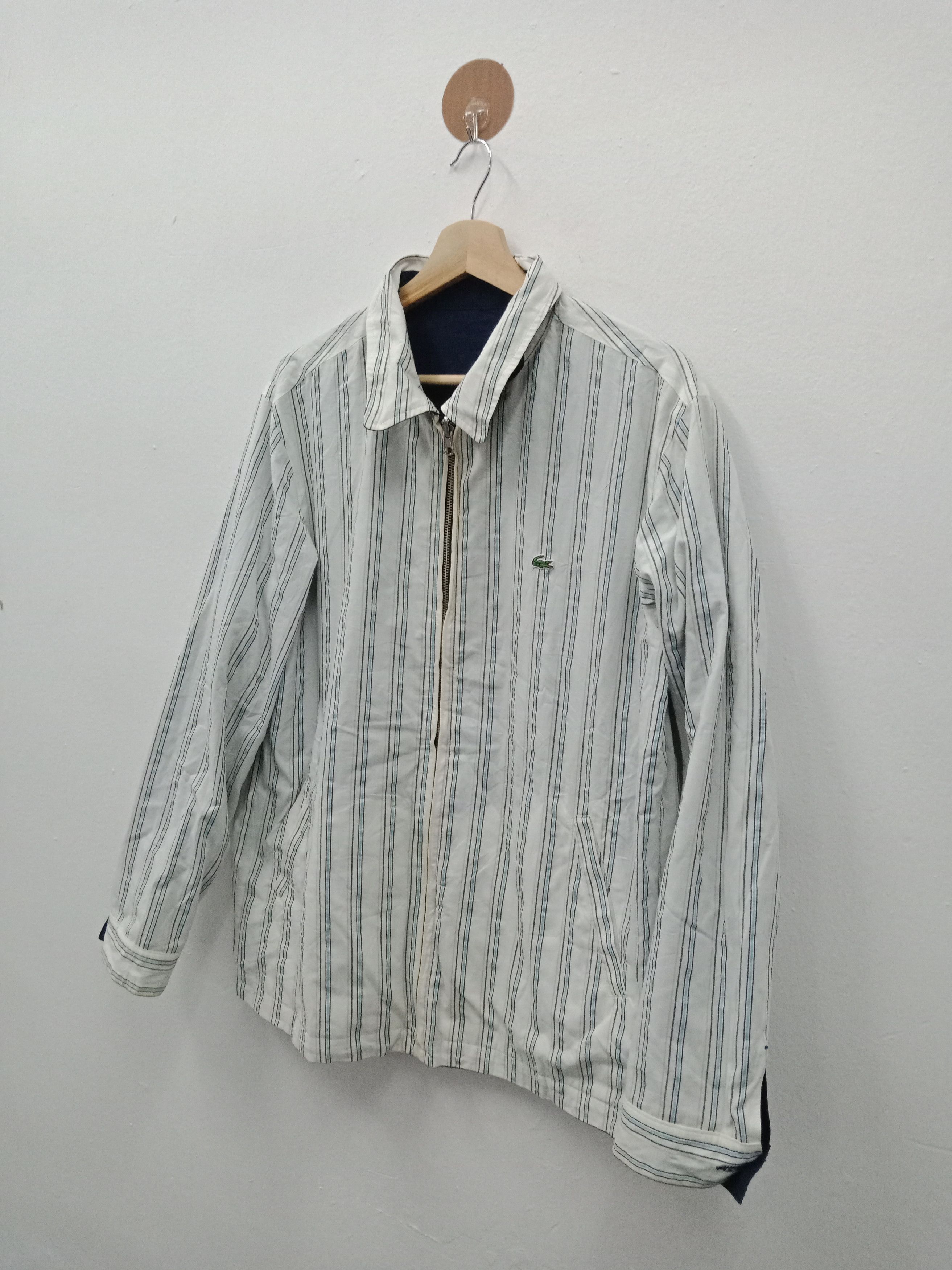 Lacoste Lacoste Reversible Blue + Striped Jacket Size US L / EU 52-54 / 3 - 8 Thumbnail