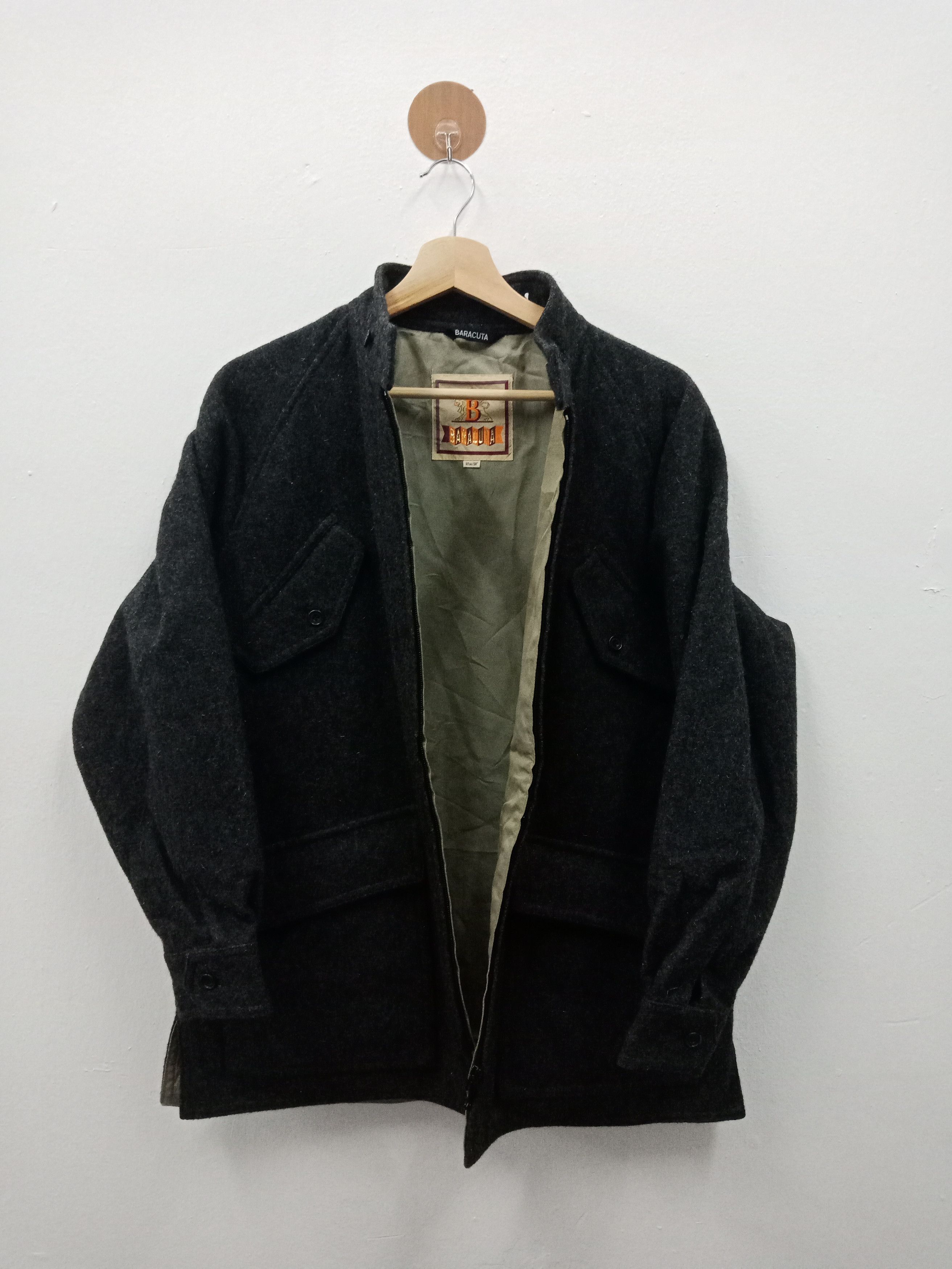 Baracuta Baracuta Wool Multi Pockets Wool Jacket Size US L / EU 52-54 / 3 - 3 Thumbnail