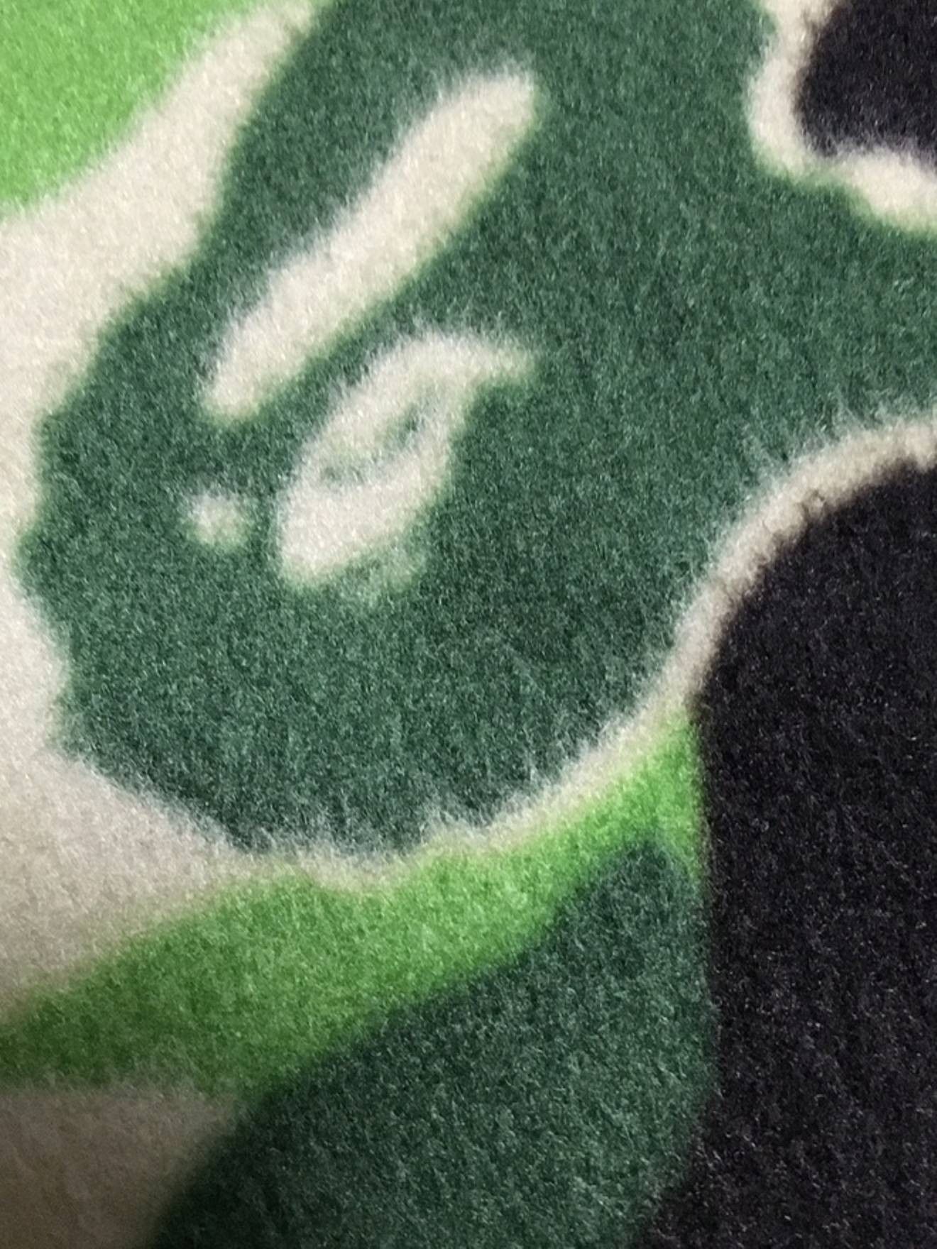 Bape 🔥 BAPE Mini Blanket Green Camo Fleece A Bathing Ape kaws Size ONE SIZE - 3 Thumbnail