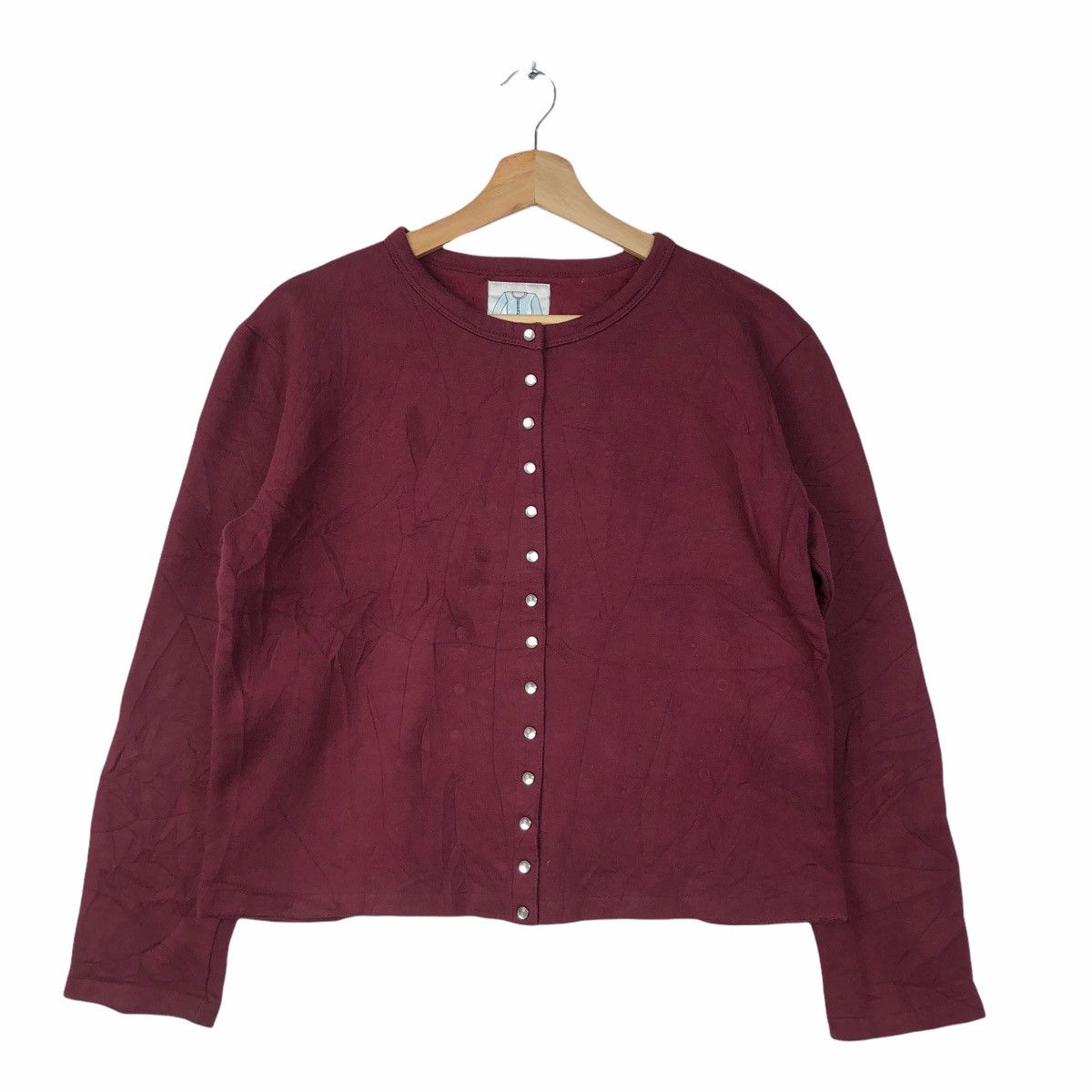 Vintage AGNES B HOMME Paris Snap Button Cardigan Sweater