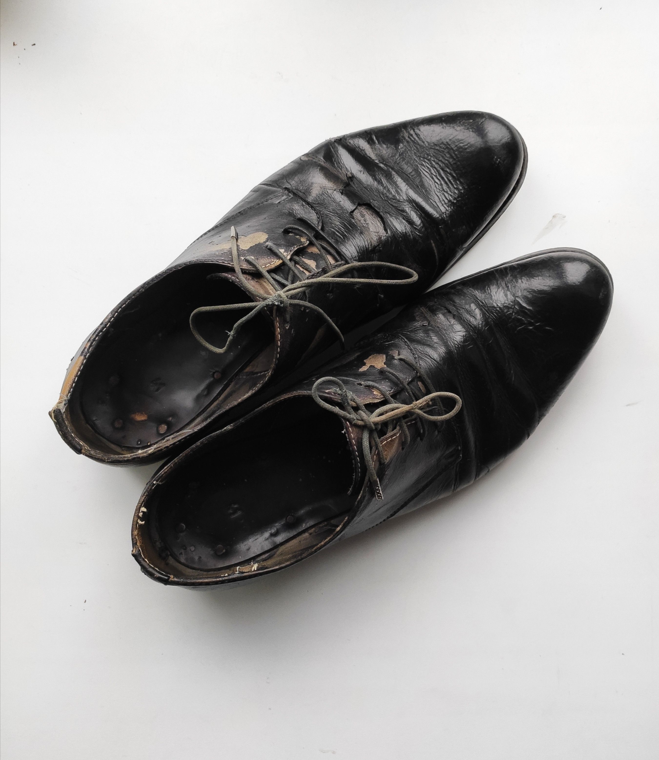 A1923 GRAIL! Coated horse leather derbies.Like GUIDI or Devoa Size US 8 / EU 41 - 5 Thumbnail