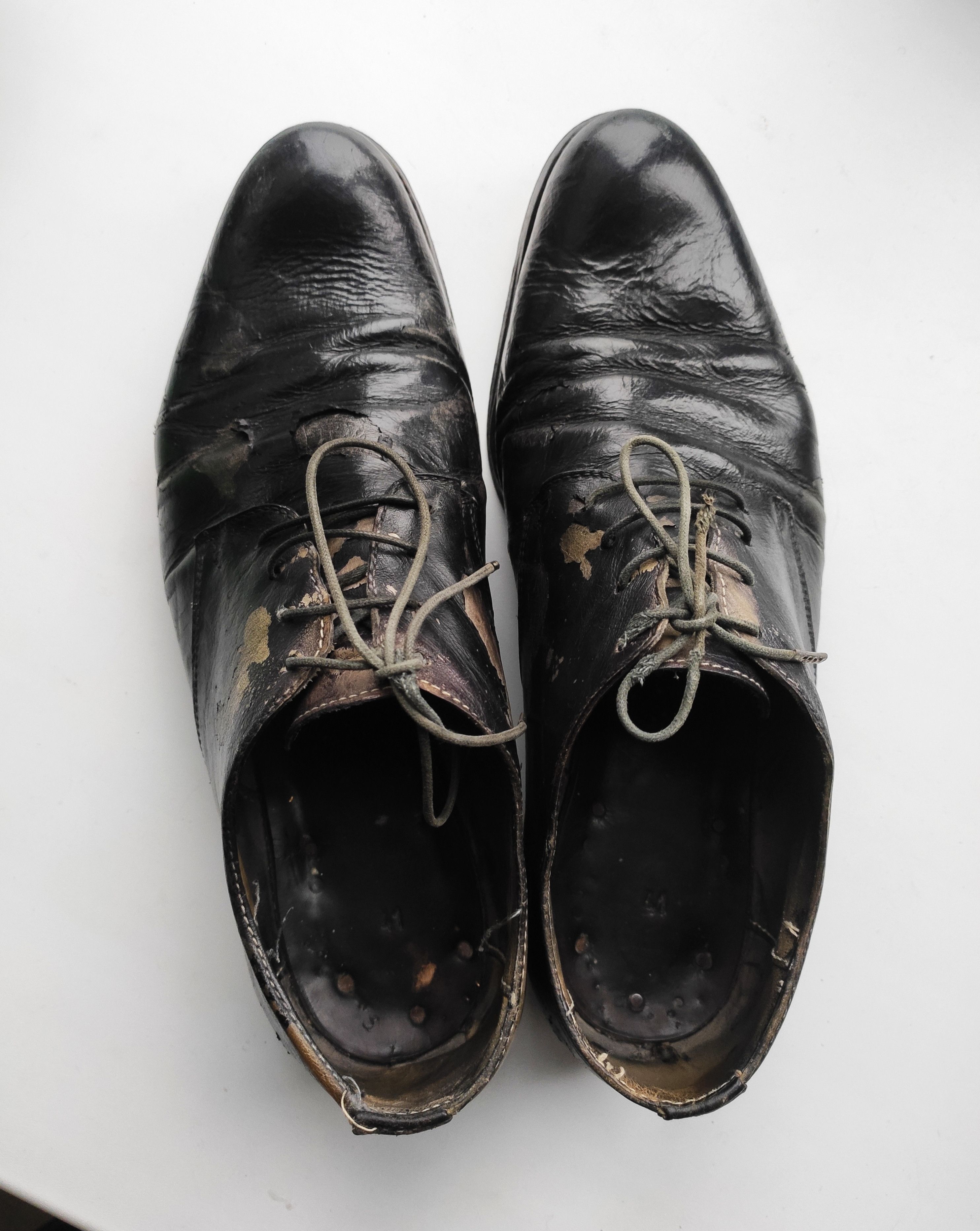 A1923 GRAIL! Coated horse leather derbies.Like GUIDI or Devoa Size US 8 / EU 41 - 3 Thumbnail