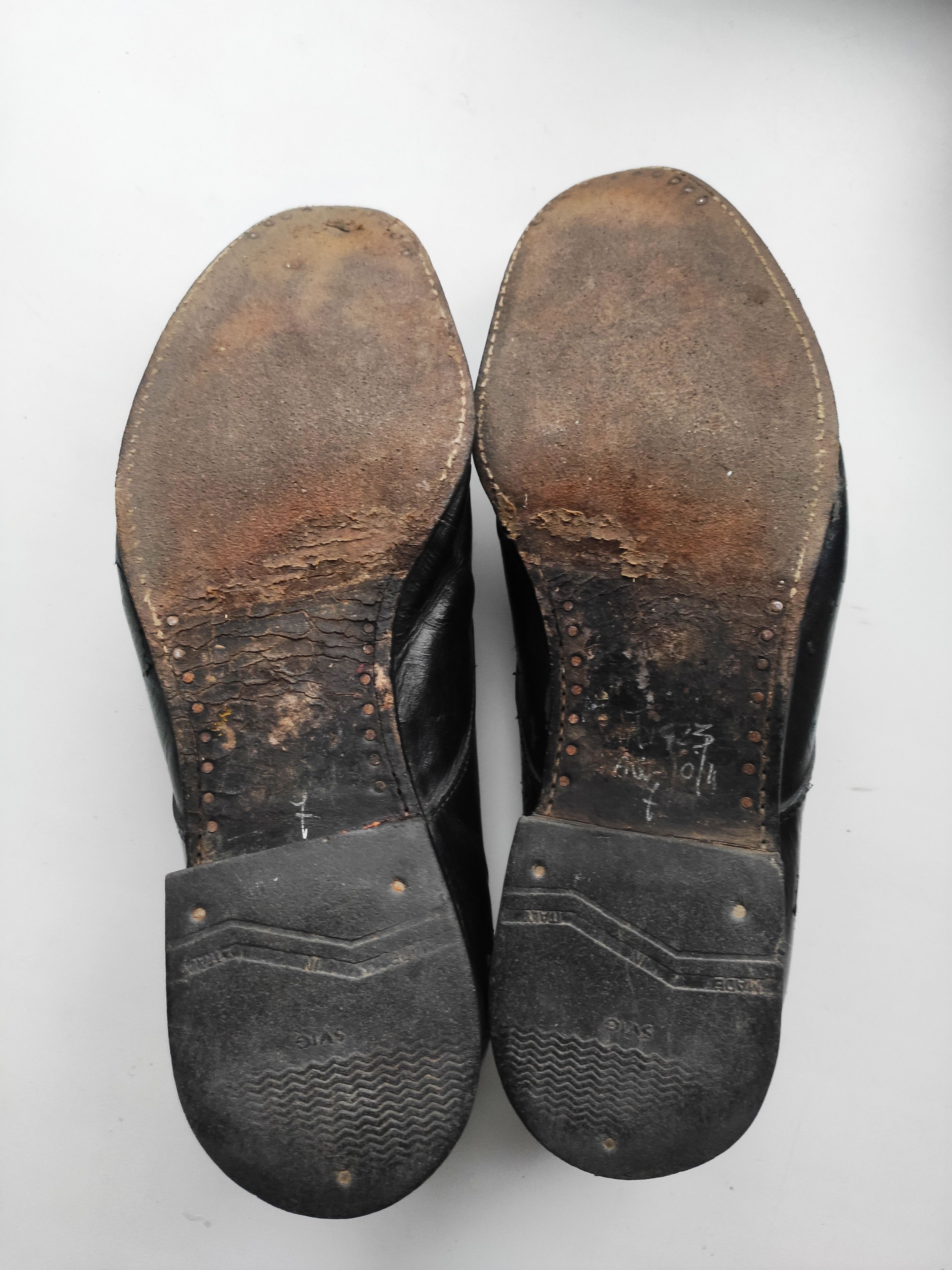A1923 GRAIL! Coated horse leather derbies.Like GUIDI or Devoa Size US 8 / EU 41 - 7 Thumbnail