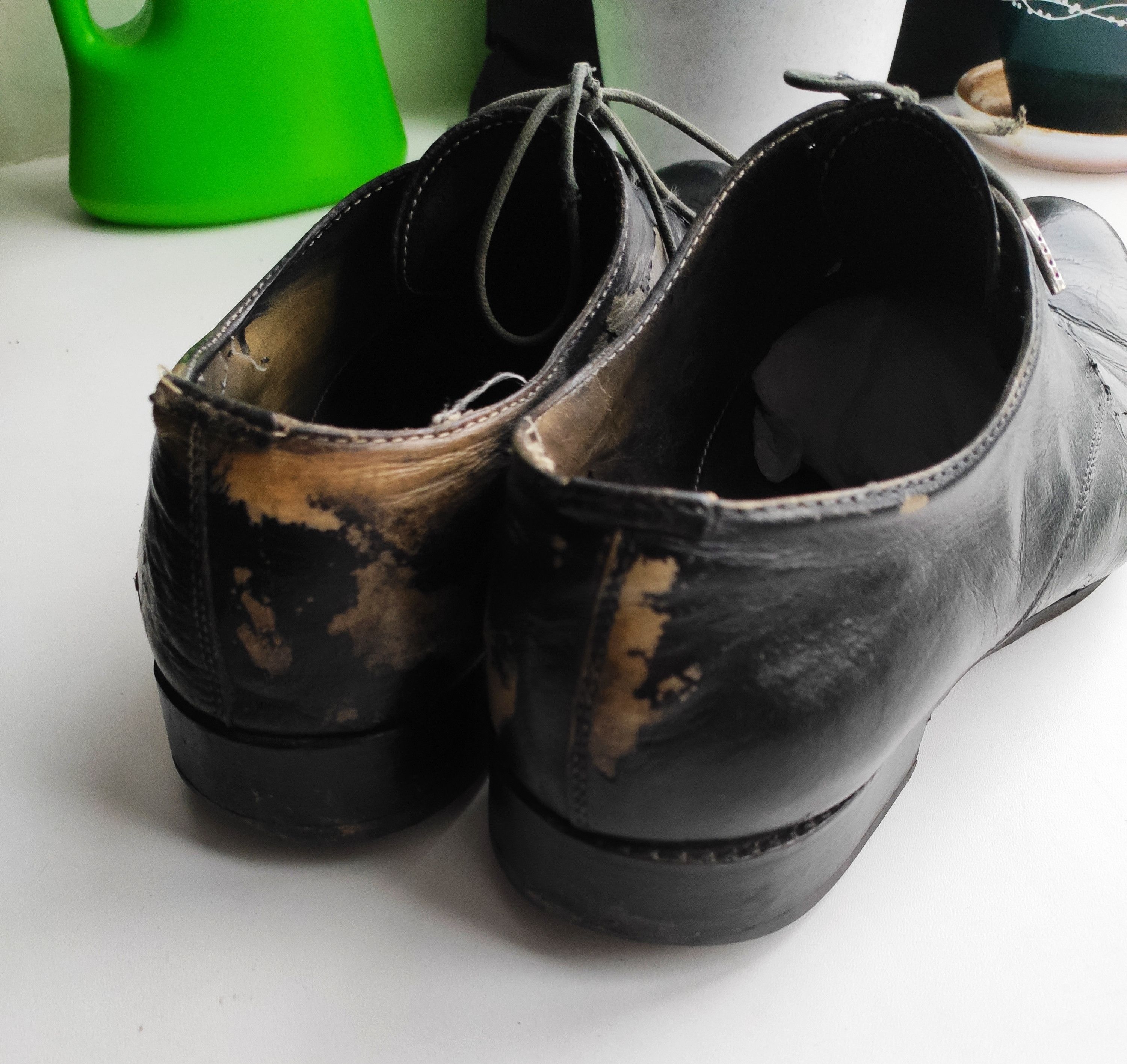 A1923 GRAIL! Coated horse leather derbies.Like GUIDI or Devoa Size US 8 / EU 41 - 4 Thumbnail
