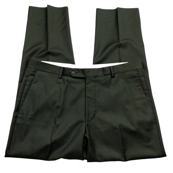 Samuelsohn Samuelsohn Mens Collection Super 110s Dress Pants Black ...