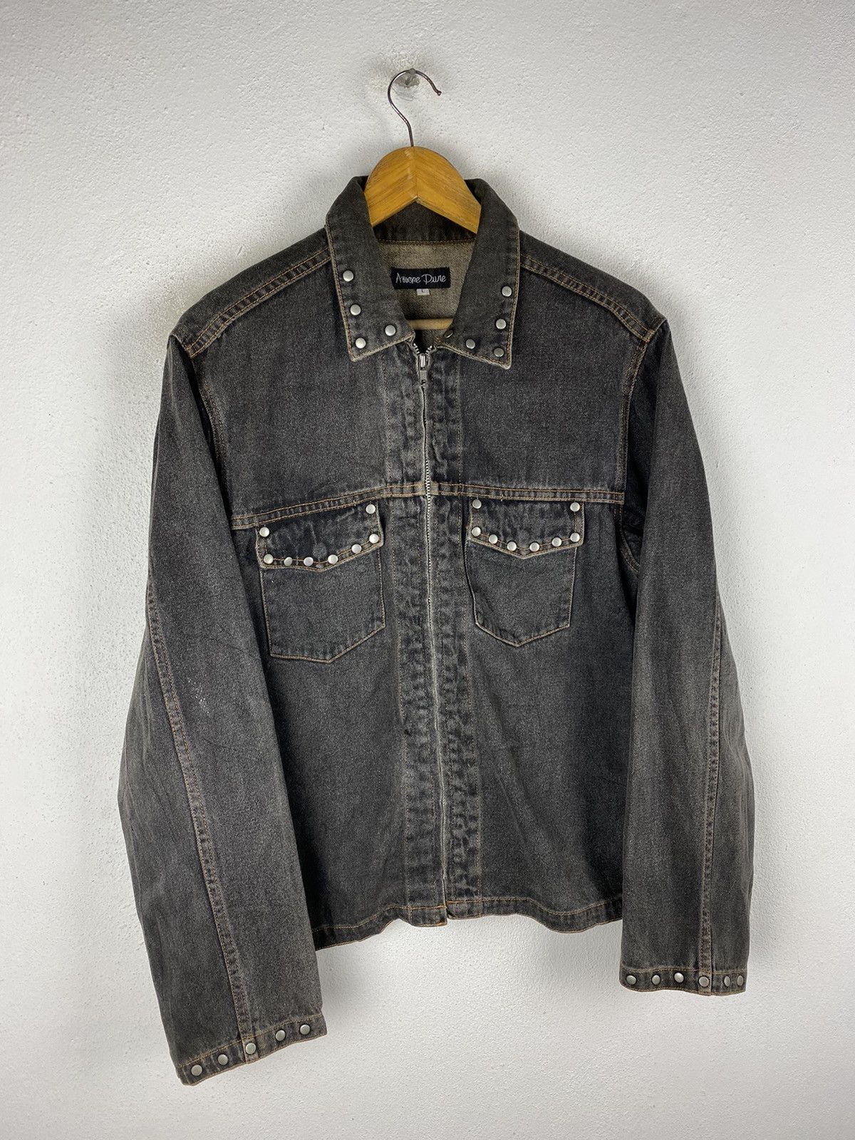 Japanese Brand AHUOPE PURE DENIM JACKET STYLE MADE IN JAPAN Size US M / EU 48-50 / 2 - 3 Thumbnail