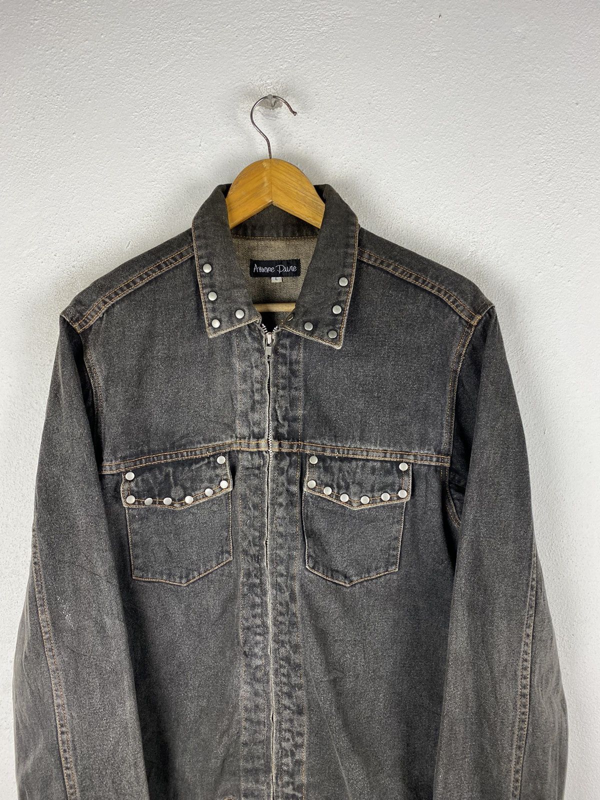 Japanese Brand AHUOPE PURE DENIM JACKET STYLE MADE IN JAPAN Size US M / EU 48-50 / 2 - 5 Thumbnail