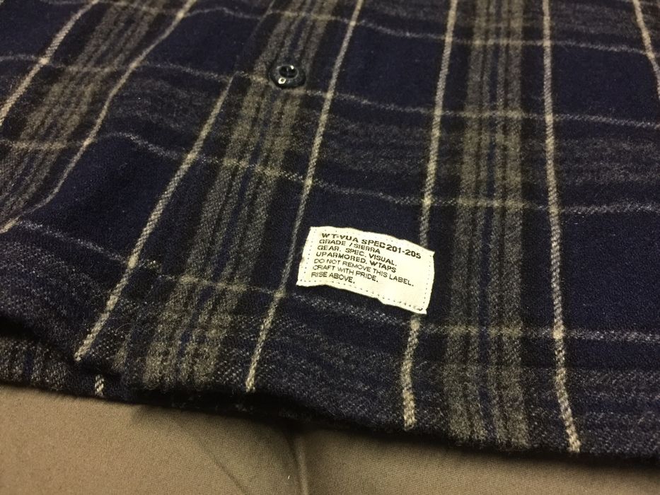 Wtaps Vatos Wool Flannel Shirt | Grailed