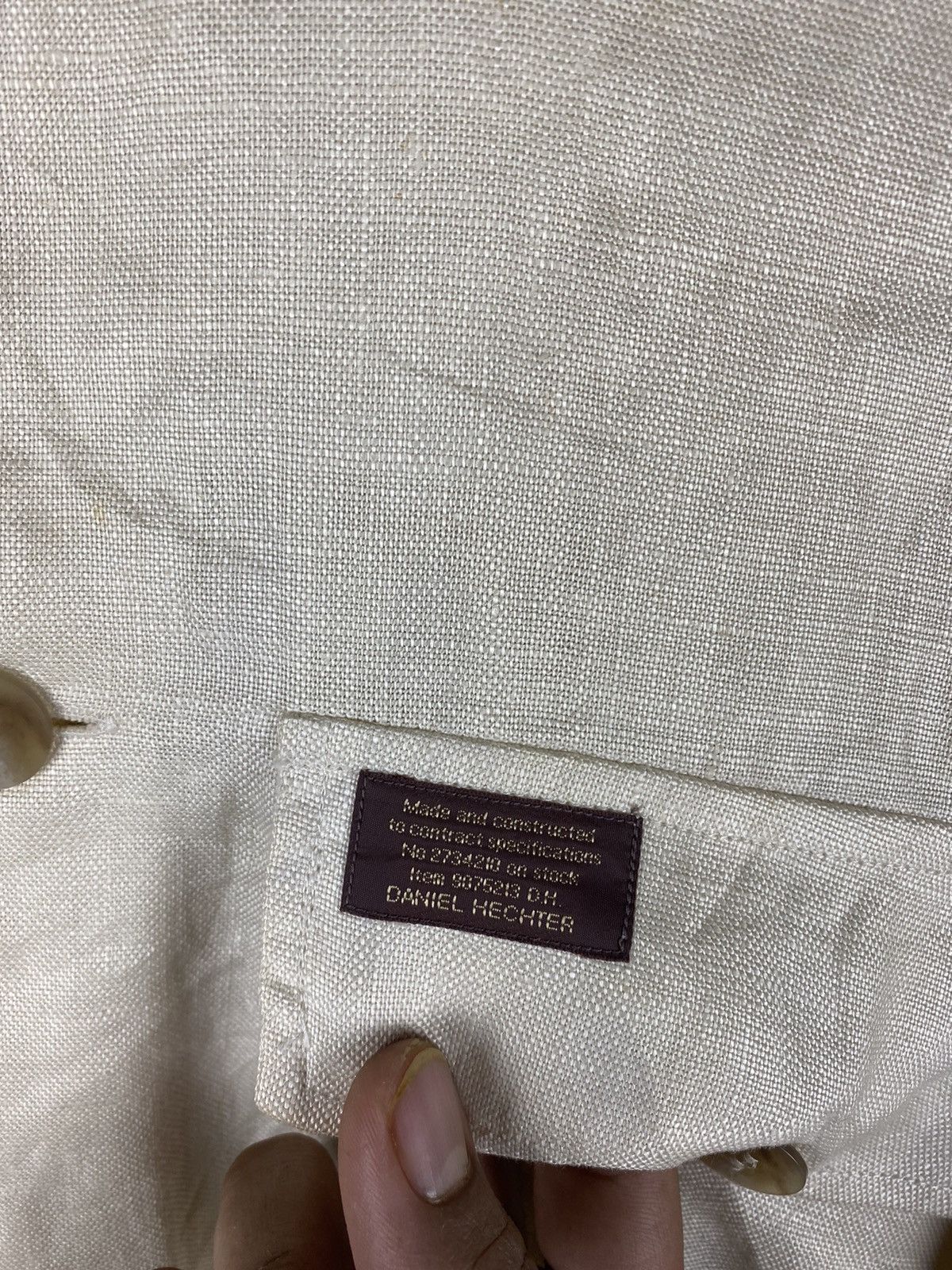 Daniel Hechter × Designer DANIEL HECHTER LINEN FABRIC JACKET BUTTON UPS Size US L / EU 52-54 / 3 - 6 Thumbnail
