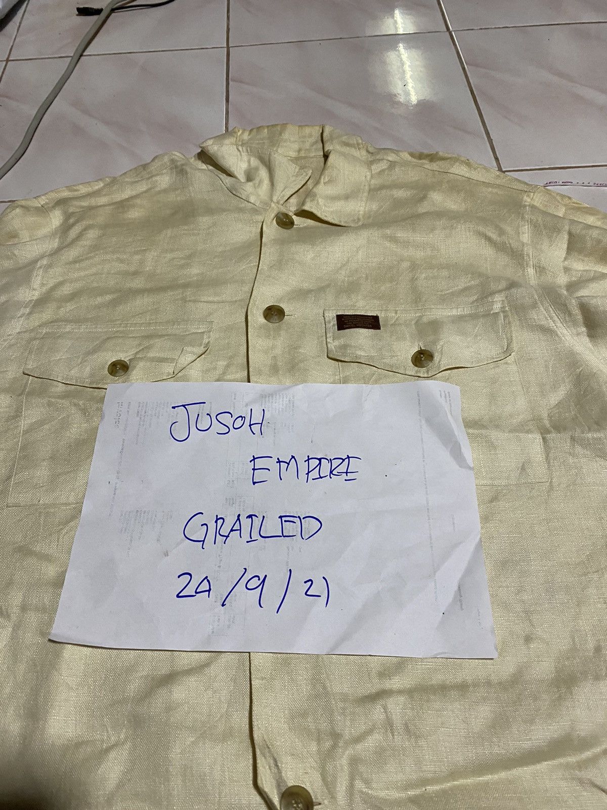 Daniel Hechter × Designer DANIEL HECHTER LINEN FABRIC JACKET BUTTON UPS Size US L / EU 52-54 / 3 - 8 Thumbnail