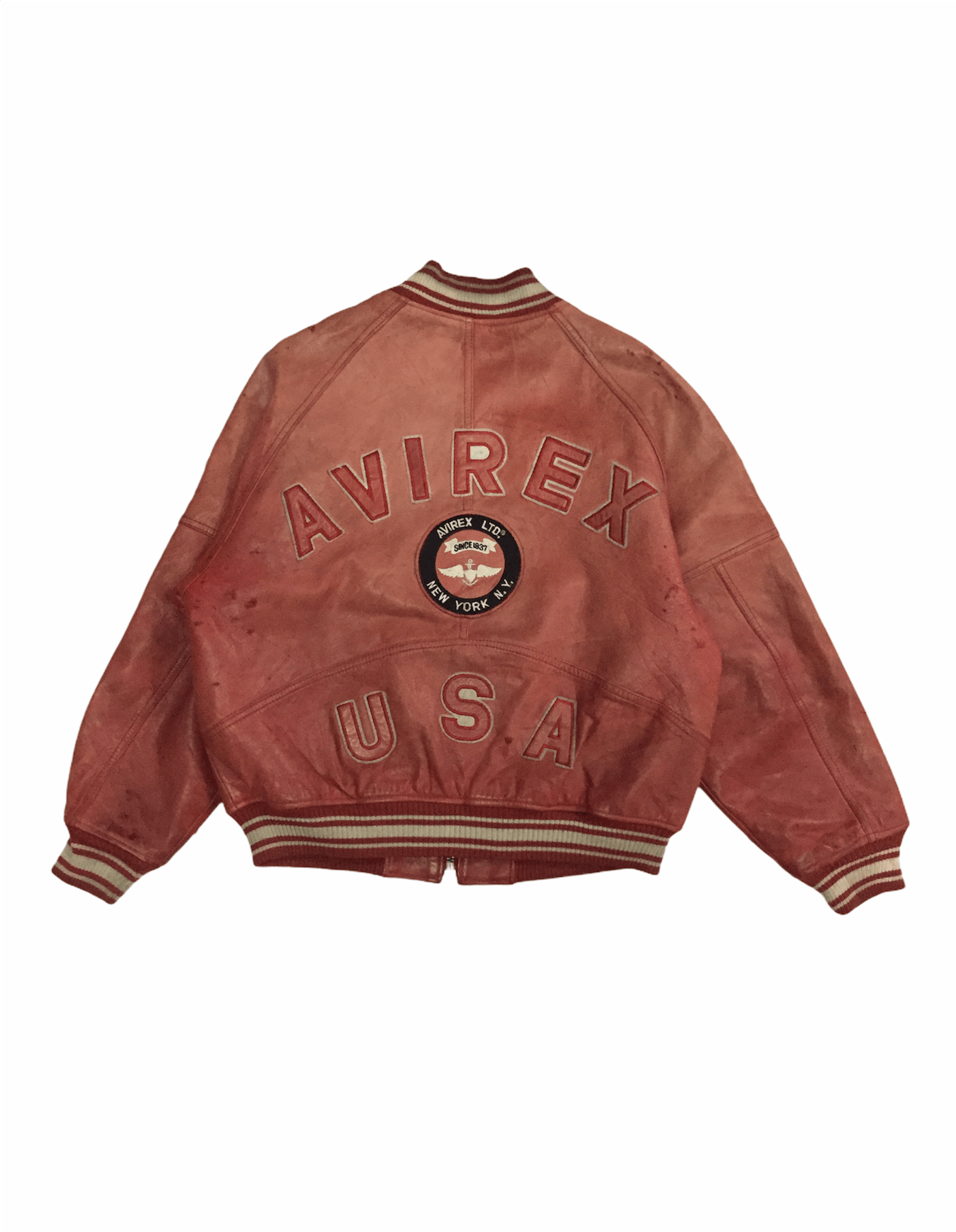 90's AVIREX USA leather Jacket