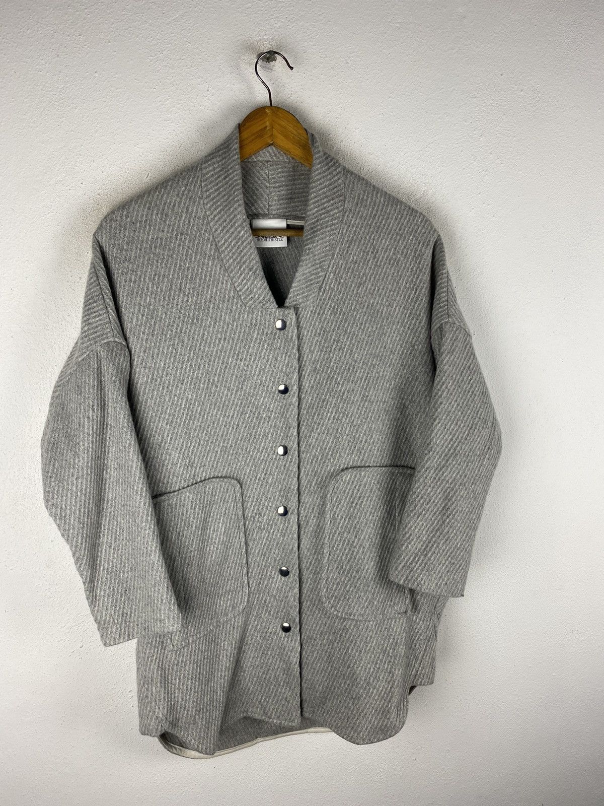 Japanese Brand HIROMITHISTLE WOOL FABRIC MADE IN JAPAN WING COATS STYLE Size US M / EU 48-50 / 2 - 3 Thumbnail
