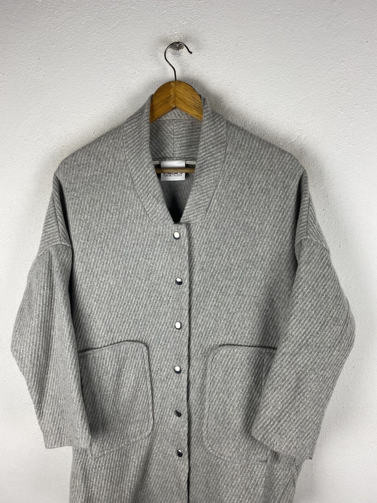 Japanese Brand HIROMITHISTLE WOOL FABRIC MADE IN JAPAN WING COATS STYLE Size US M / EU 48-50 / 2 - 5 Thumbnail