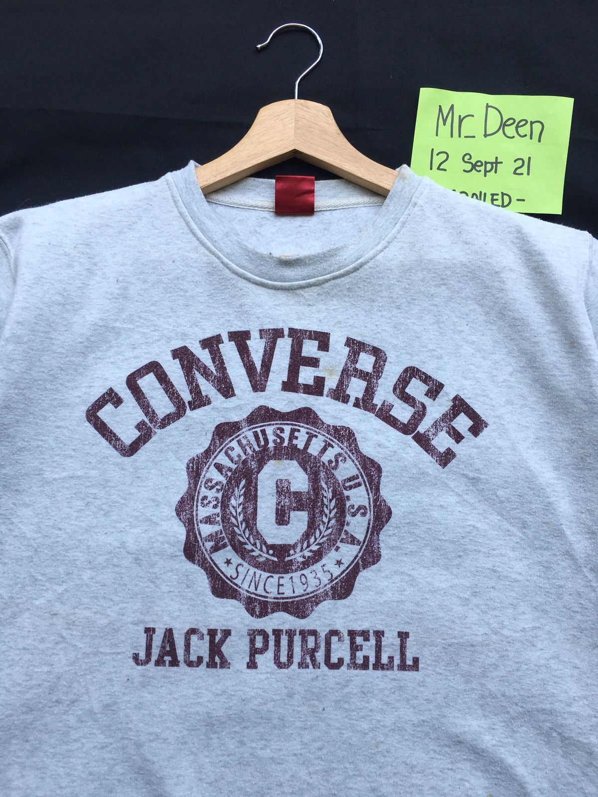 Converse Vintage Converse Jack Purcell Sweatshirt Size US L / EU 52-54 / 3 - 4 Thumbnail
