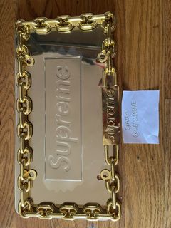 Supreme Chain License Plate Frame Gold - FW18 - US