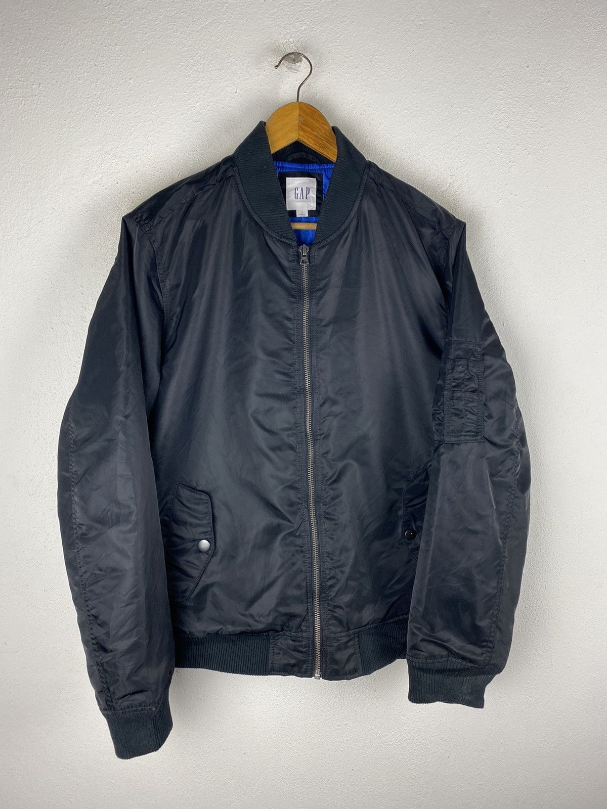 Gap Gap Black Bomber Jacket - Durable, Modern Stylish Outerwear Size US L / EU 52-54 / 3 - 3 Thumbnail