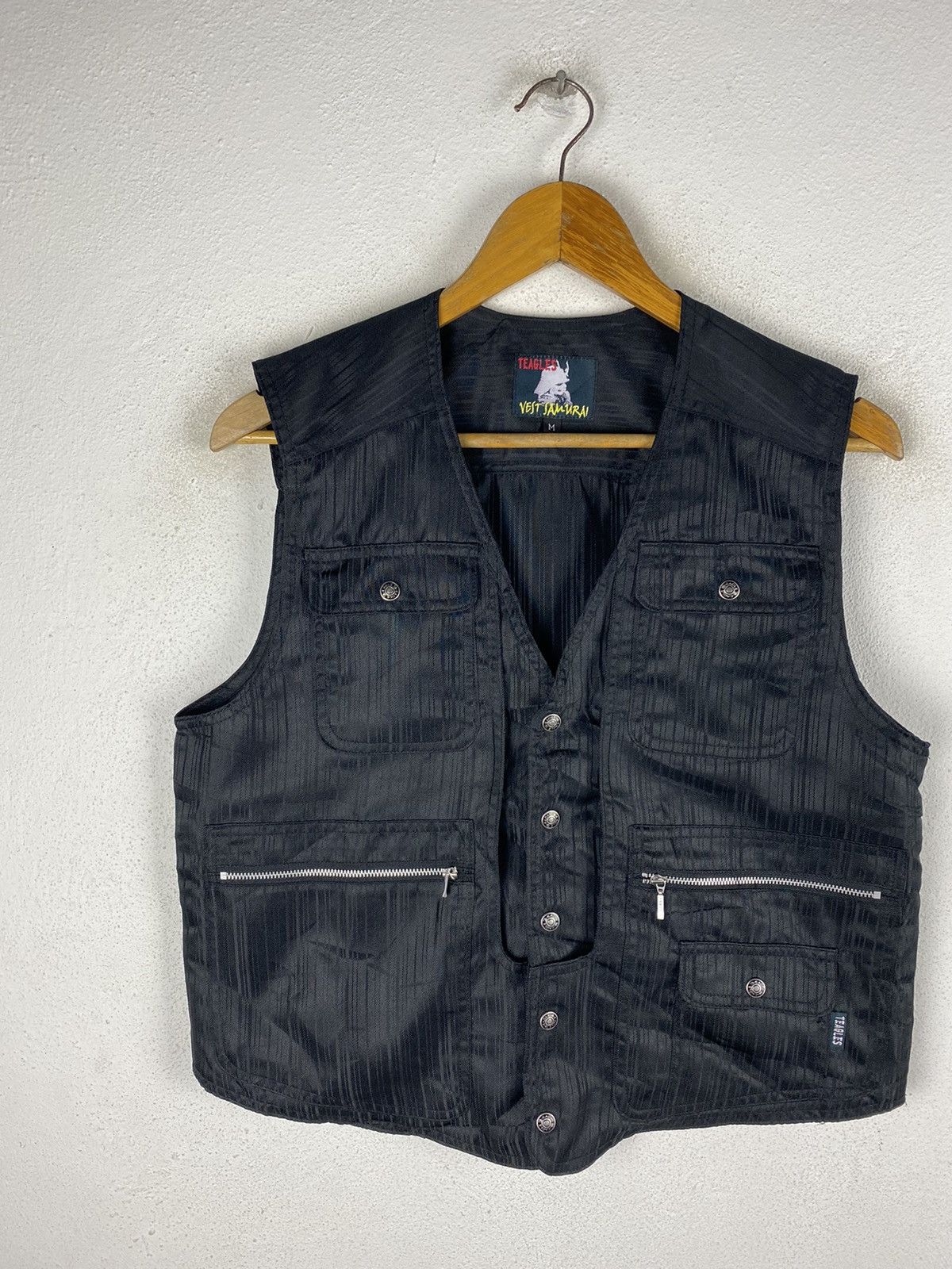 Japanese Brand Black Vest Samurai by Teagles - Functional and Stylish Wear Size US M / EU 48-50 / 2 - 4 Thumbnail
