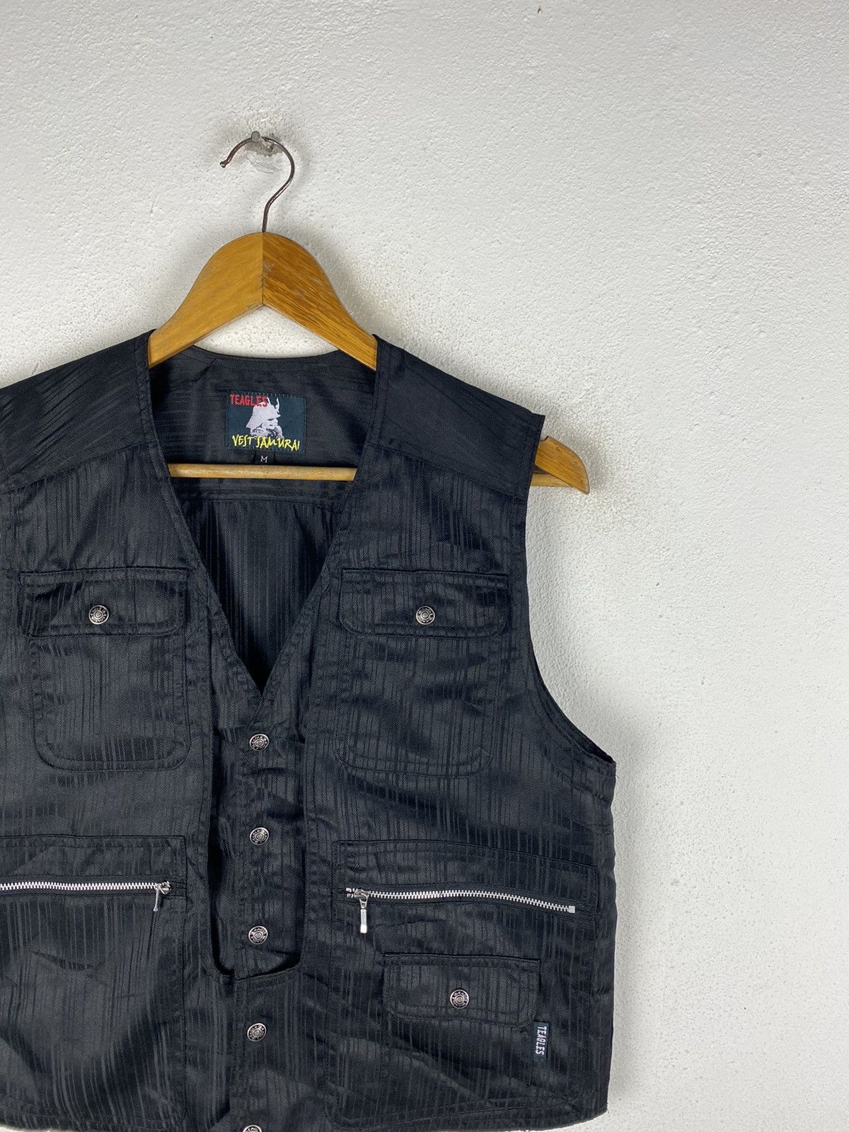 Japanese Brand Black Vest Samurai by Teagles - Functional and Stylish Wear Size US M / EU 48-50 / 2 - 6 Thumbnail