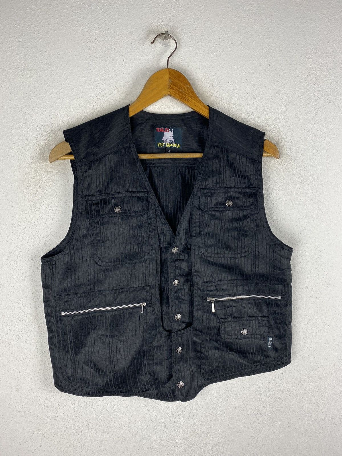 Japanese Brand Black Vest Samurai by Teagles - Functional and Stylish Wear Size US M / EU 48-50 / 2 - 3 Thumbnail