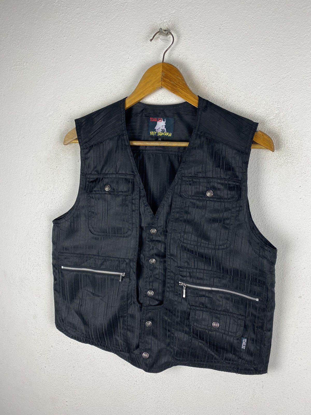 Japanese Brand Black Vest Samurai by Teagles - Functional and Stylish Wear Size US M / EU 48-50 / 2 - 5 Thumbnail