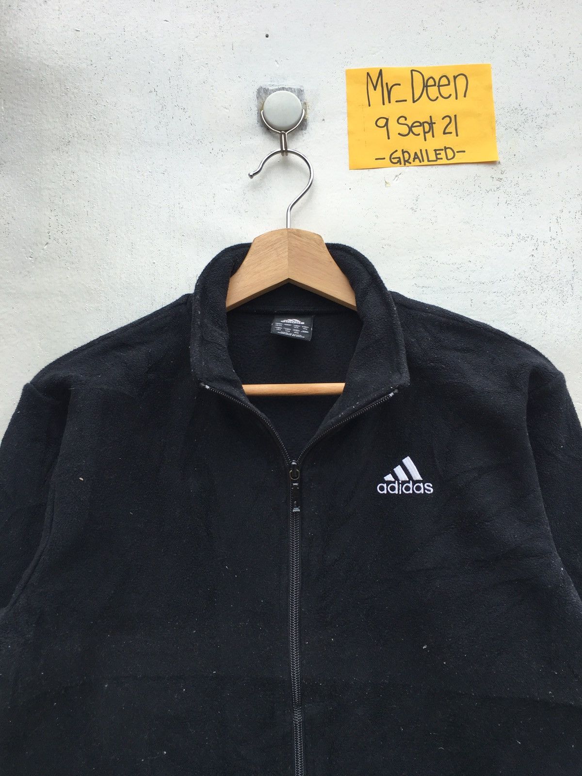 Adidas Rare Vintage Adidas Three Line Zip Up Fleece Size US S / EU 44-46 / 1 - 5 Thumbnail