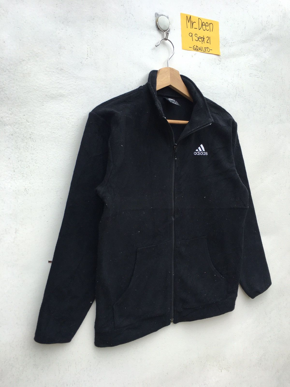 Adidas Rare Vintage Adidas Three Line Zip Up Fleece Size US S / EU 44-46 / 1 - 2 Thumbnail