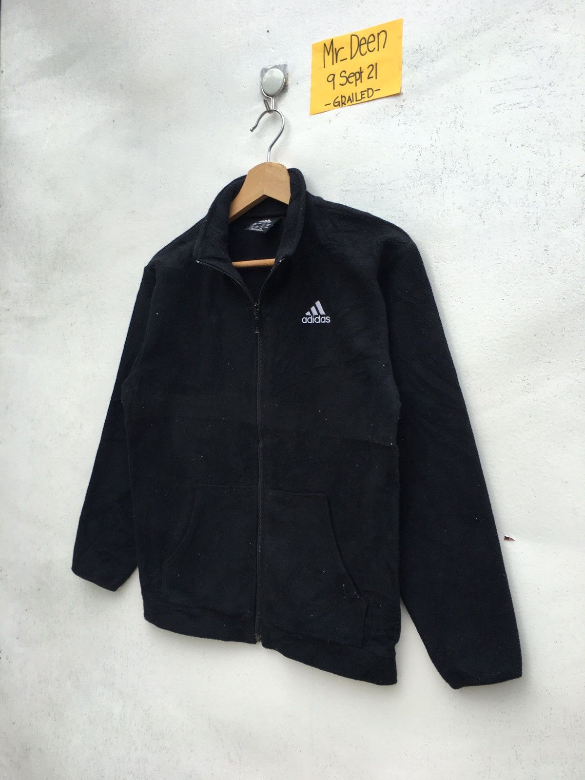 Adidas Rare Vintage Adidas Three Line Zip Up Fleece Size US S / EU 44-46 / 1 - 3 Thumbnail